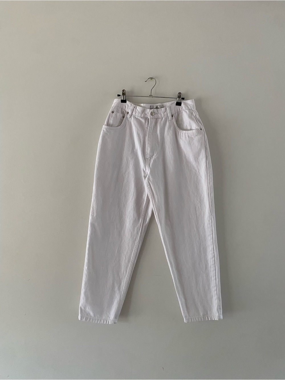 Vintage Classic Cotton Ginny High-Waist White Women's Jeans